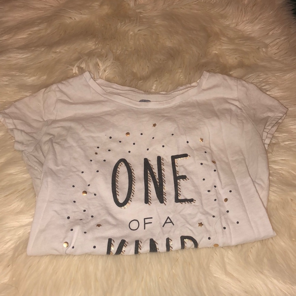A “One Of A Kind” white tee